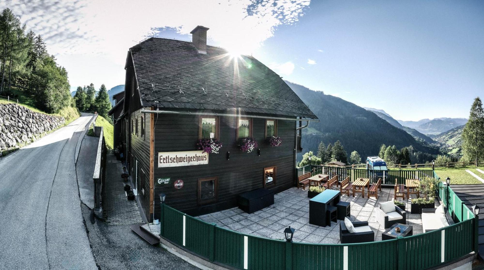 Ertlschweigerhaus Pension - Appartements - Zimmer Donnersbach ภายนอก รูปภาพ